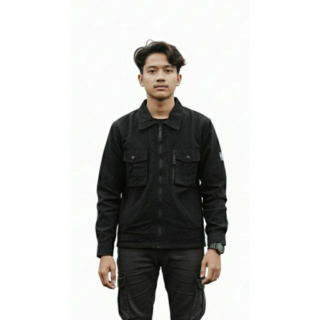 Jaket overshirt jaket casual jaket work jaket formal jaket pria jaket black