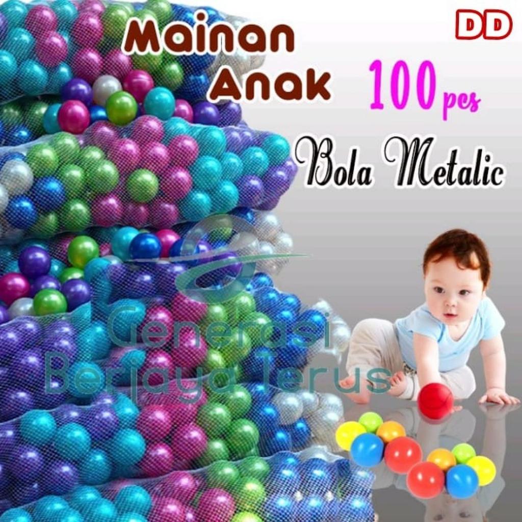 Mainan Anak Bola Plastik Warna Warni Bola Plastik Mandi Bola isi 100pcs
