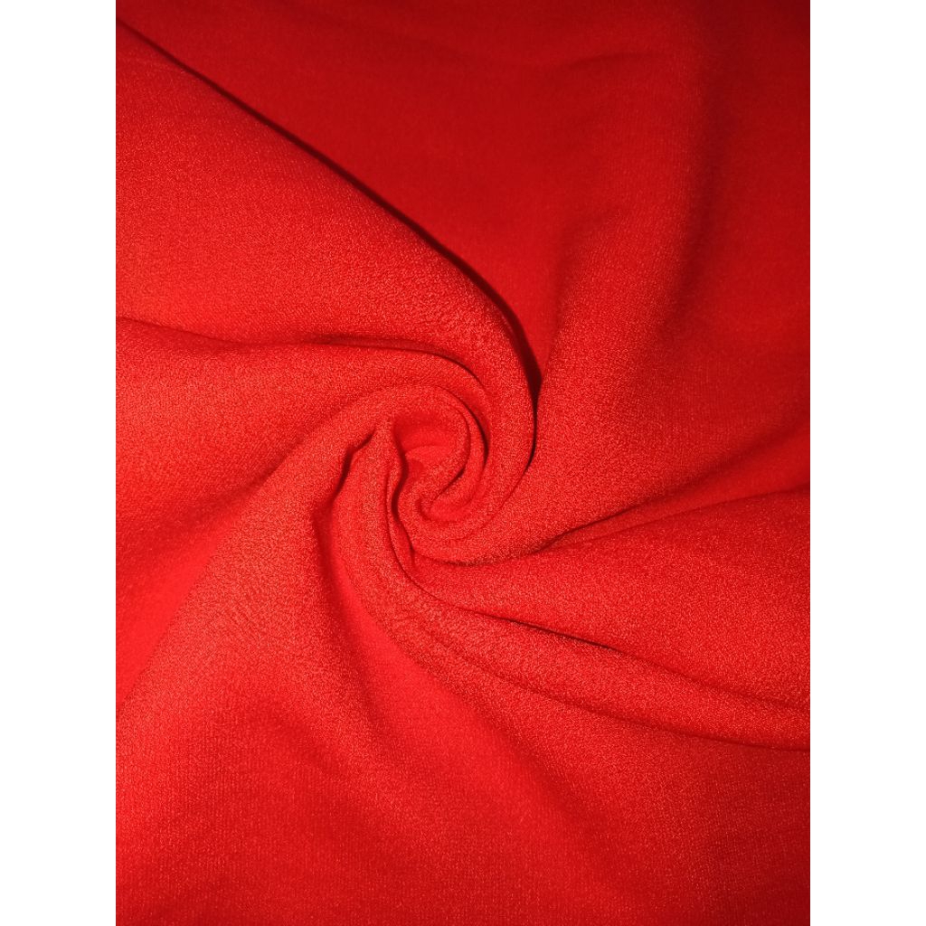 KAIN SILK POLOS WARNA MERAH KODE II (120-240 cm)