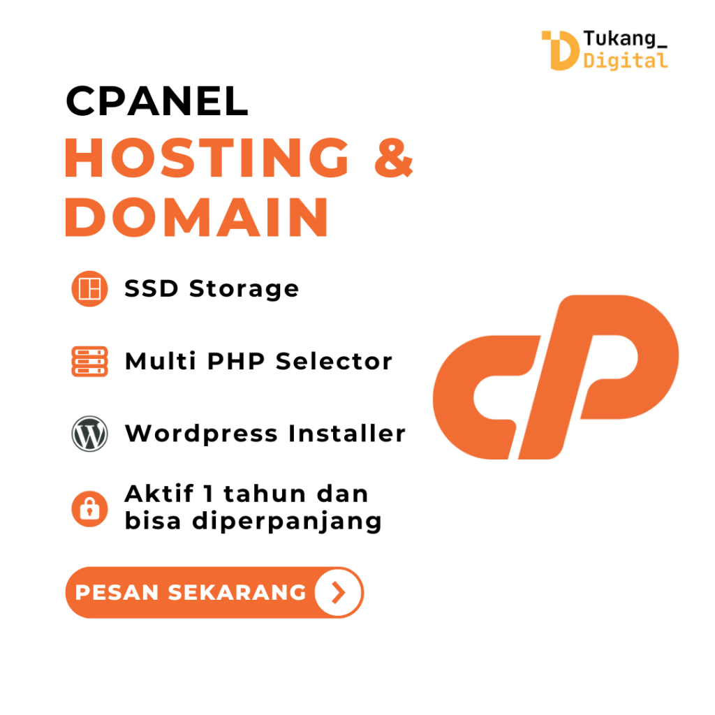 Hosting Domain CPanel 1 Tahun