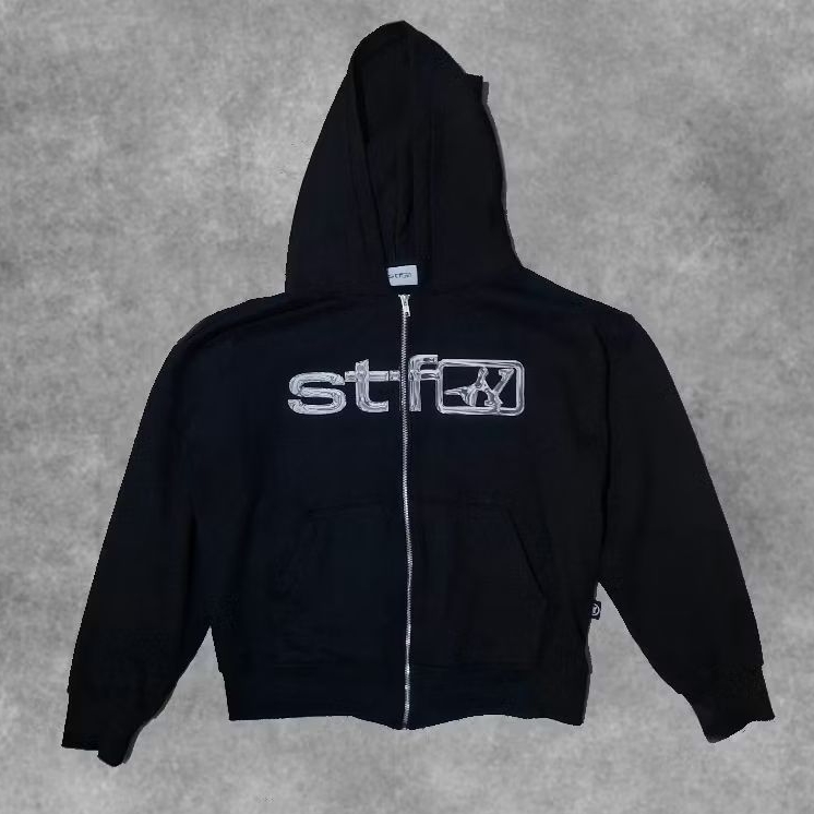 Hoodie Satisfaction zipper-sz L