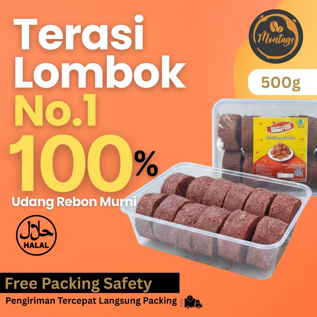 Terasi Kismayadi Asli Lombok 100% Sudah di Panggang 500g Kualitas Super Premium