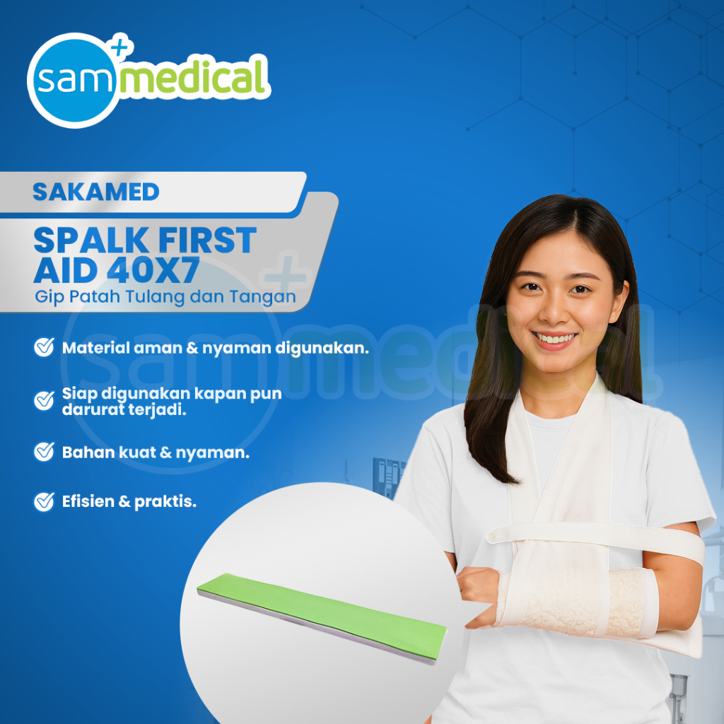 SAKAMED Spalk First Aid / Gip Patah Tulang Tangan dan Kaki @pcs