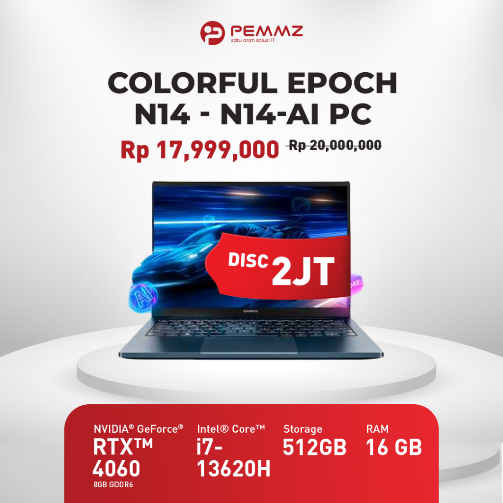 COLORFUL EPOCH N14 | i7-13620H| 512GB SSD | 16GB | RTX4060 | 165HZ