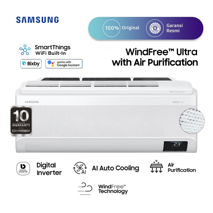 Samsung AC Wall Mounted Split WindFree Ultra 2 PK - AR18CYKAAWKNSE