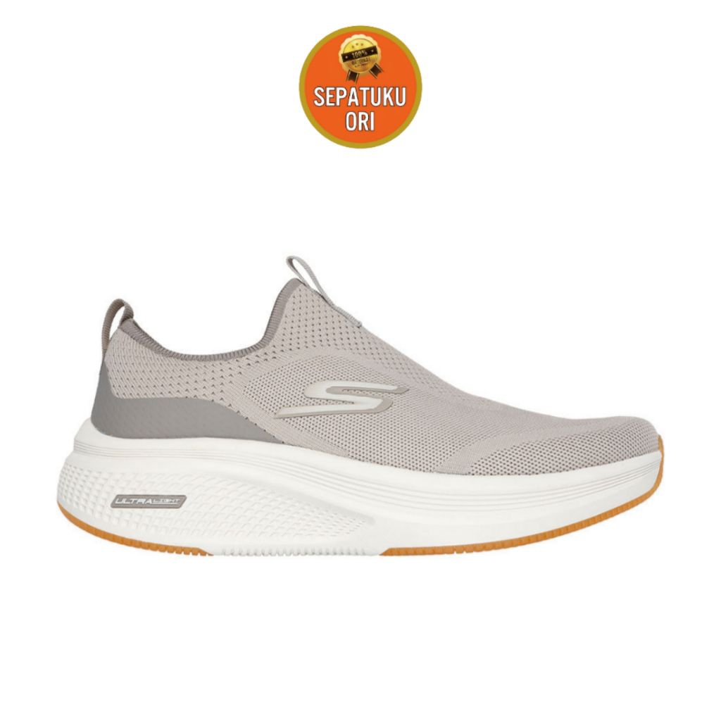 SEPATU PRIA SKECHERS GO RUN 2.0 ELEVATE UPRAISE 2.0 MEN'S RUNNING SHOES  BEIGE 220849-NAT