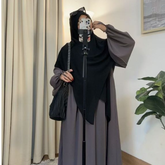 Dmd apparel | Abaya mecca anti UV | abaya  basic | abaya umroh | abaya hitam bahan sabrina anti uv