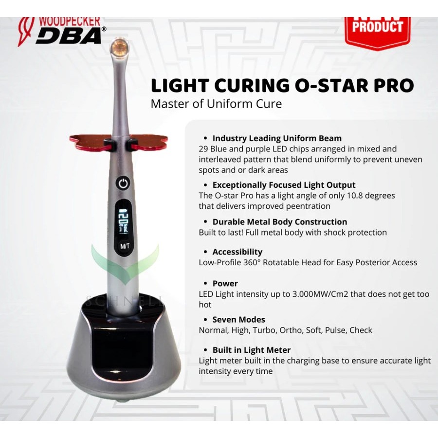 Light Cure O-Star Pro DBA Woodpecker/Light Curing LED Dental (Original) EE-0636