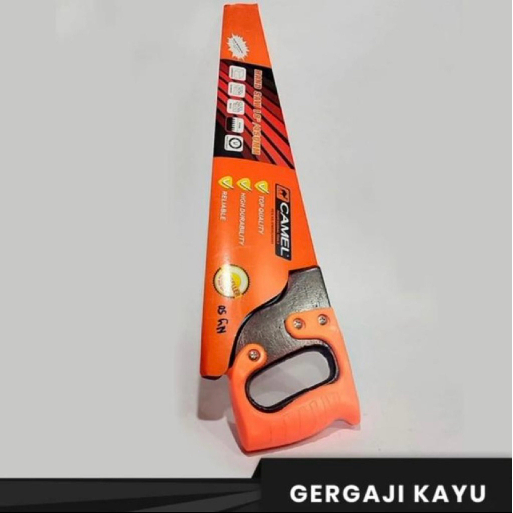gergaji kayu camel gagang karet 18 inch gergaji potong gergaji belah