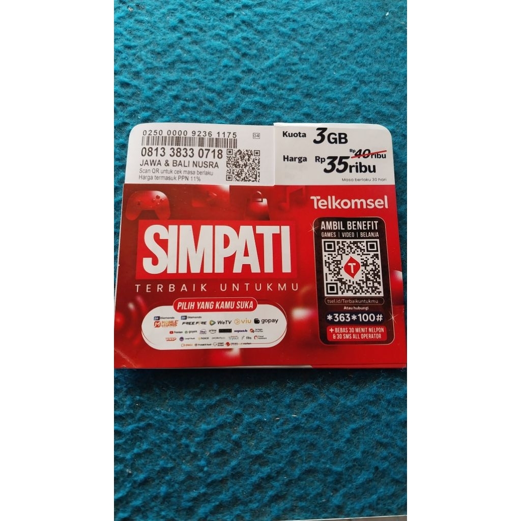 PERDANA 3GB TELKOMSEL
