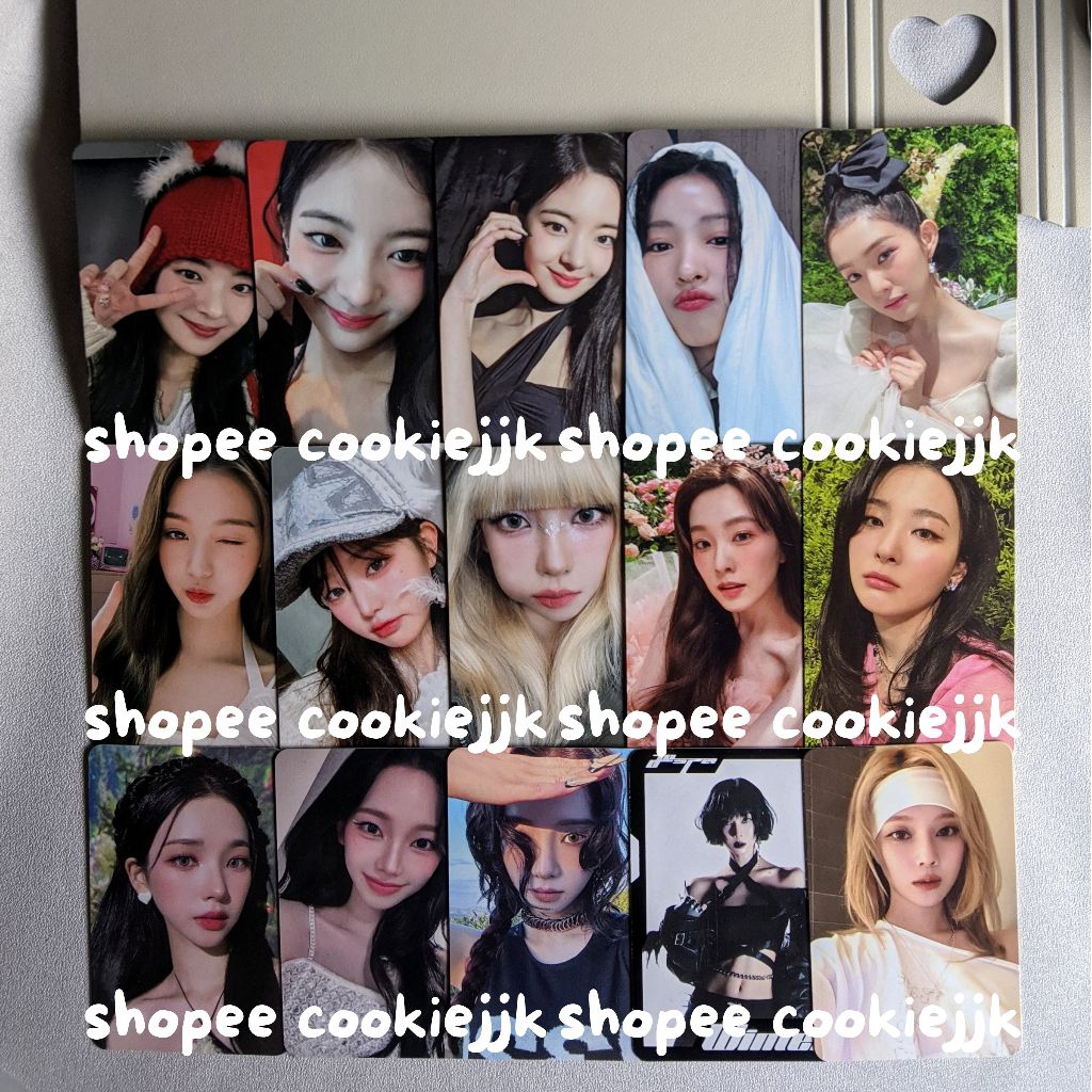 ready photocard official lia ryujin itzy irene seulgi red velvet wonyoung ive karina winter aespa ch