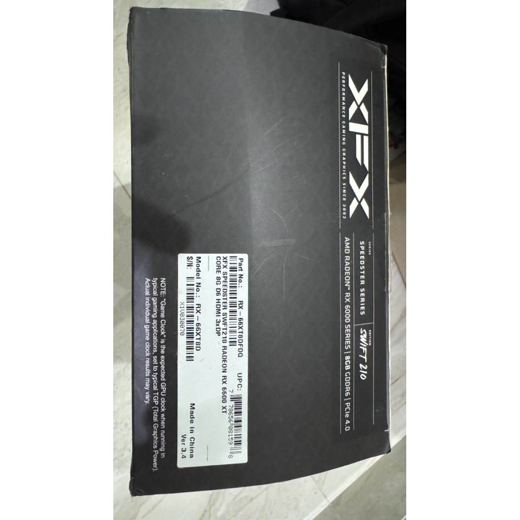 AMD XFX SPEEDSTER SWFT210 RADEON RX 6600 XT CORE 8G D6