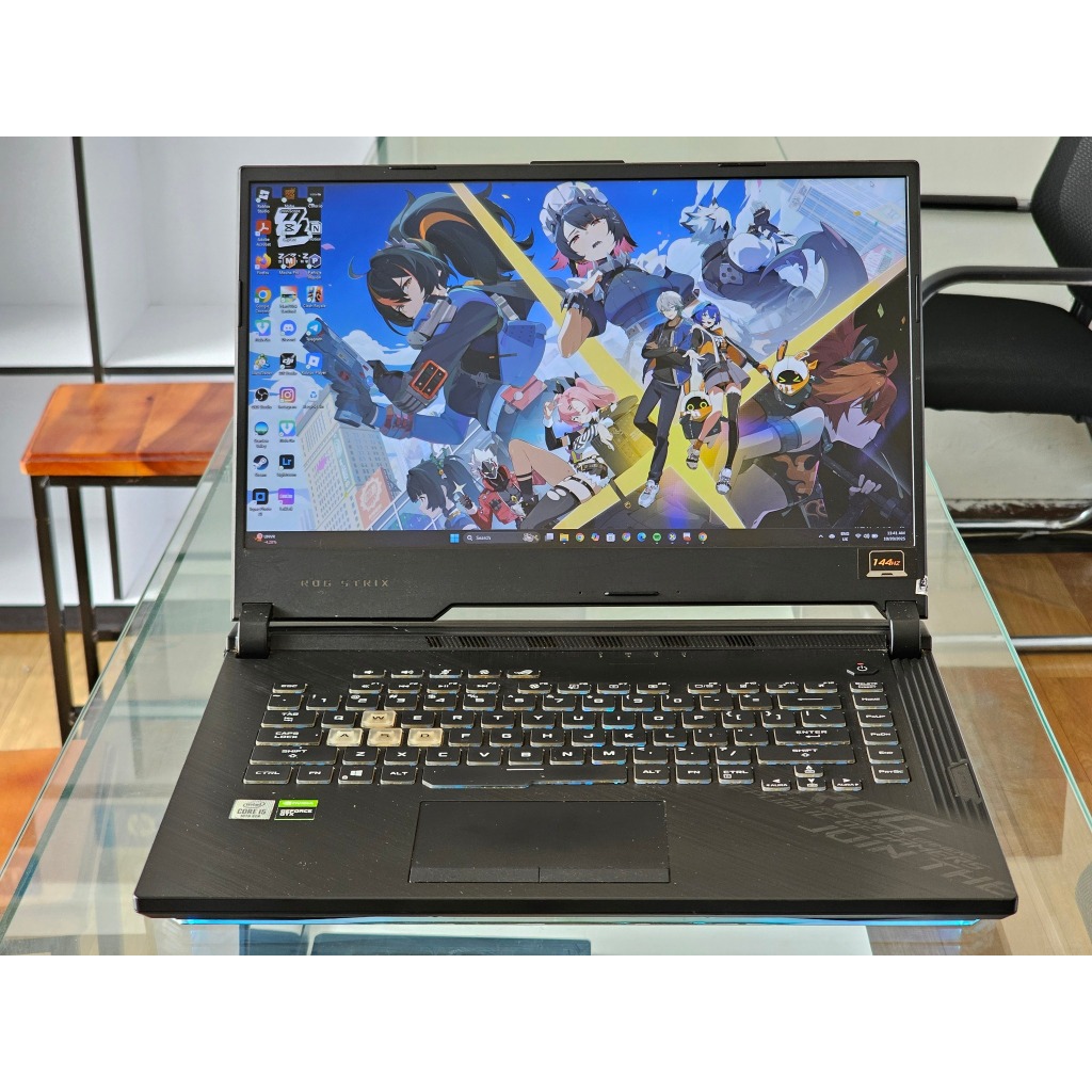 ASUS ROG G512Li intel intel Core i5 Gen 10 Ram 16 GB Nvidia GTX 1650 Ti 144 Hz RGB Gaming editing da