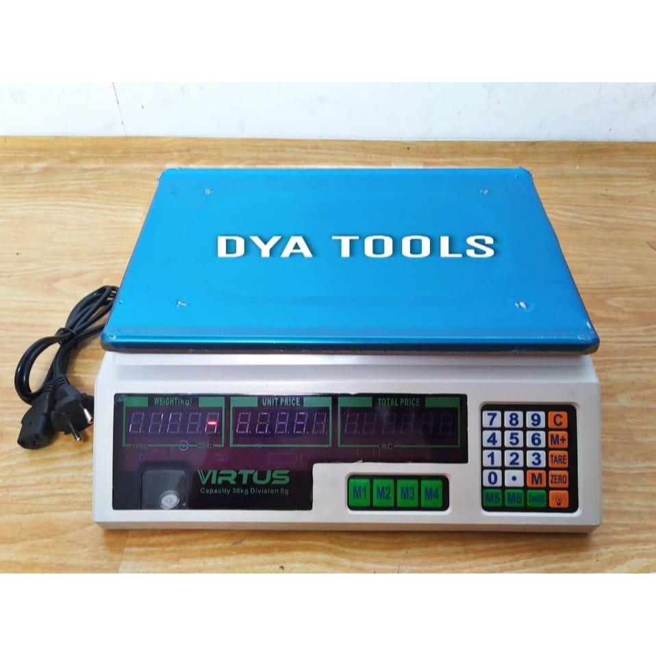 TIMBANGAN DIGITAL 30 KG / TIMBANGAN DUDUK BUAH LAUNDRY VIRTUS