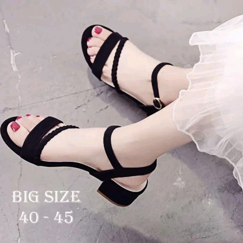 Sandal Pesta Wanita Big Size 40-45 Heels 3cm