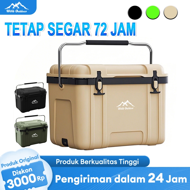 WTHB Outdoor Cooler Box 40L Box Es Sebuah kamp outdoor Es tahan lama Batu kotak penyimpanan