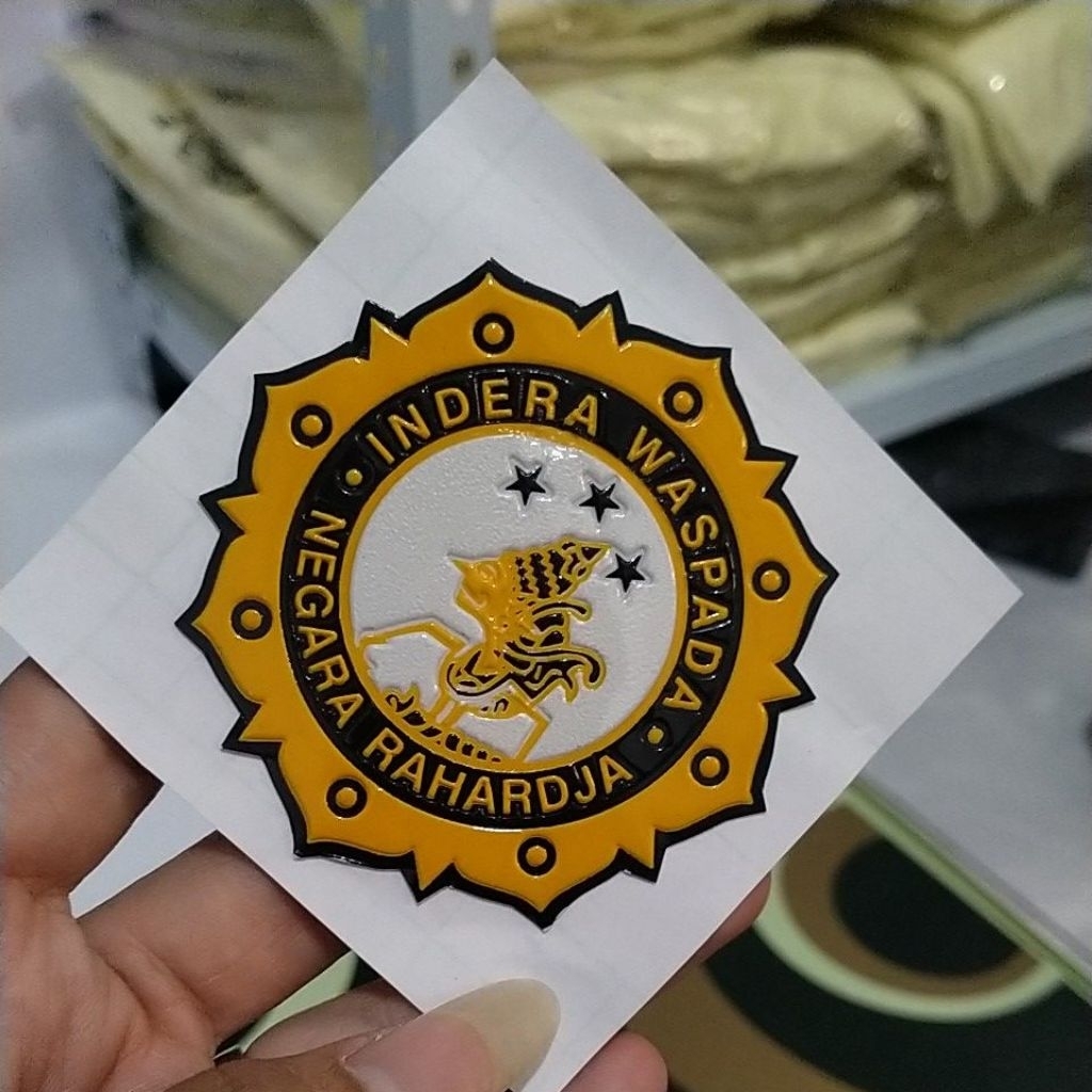 Stiker  Embos Res Intel indera waspada