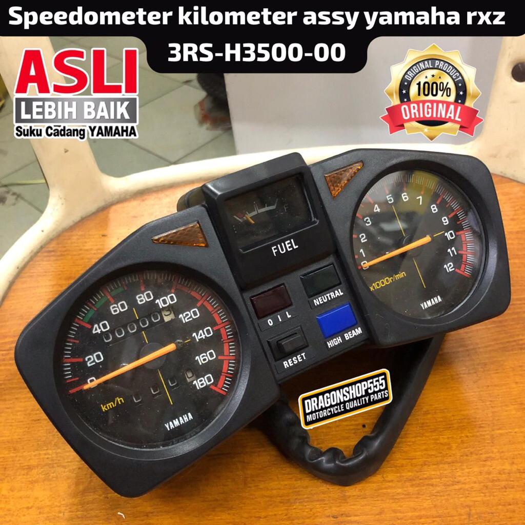 SPEEDOMETER KILOMETER ASSY YAMAHA RXZ ORIGINAL NOS 3RS-H3500-00