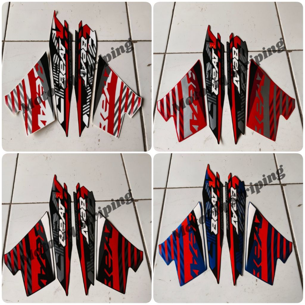 Stiker Striping Motor Beat CBS 2021 Stiker Lis Body Standar