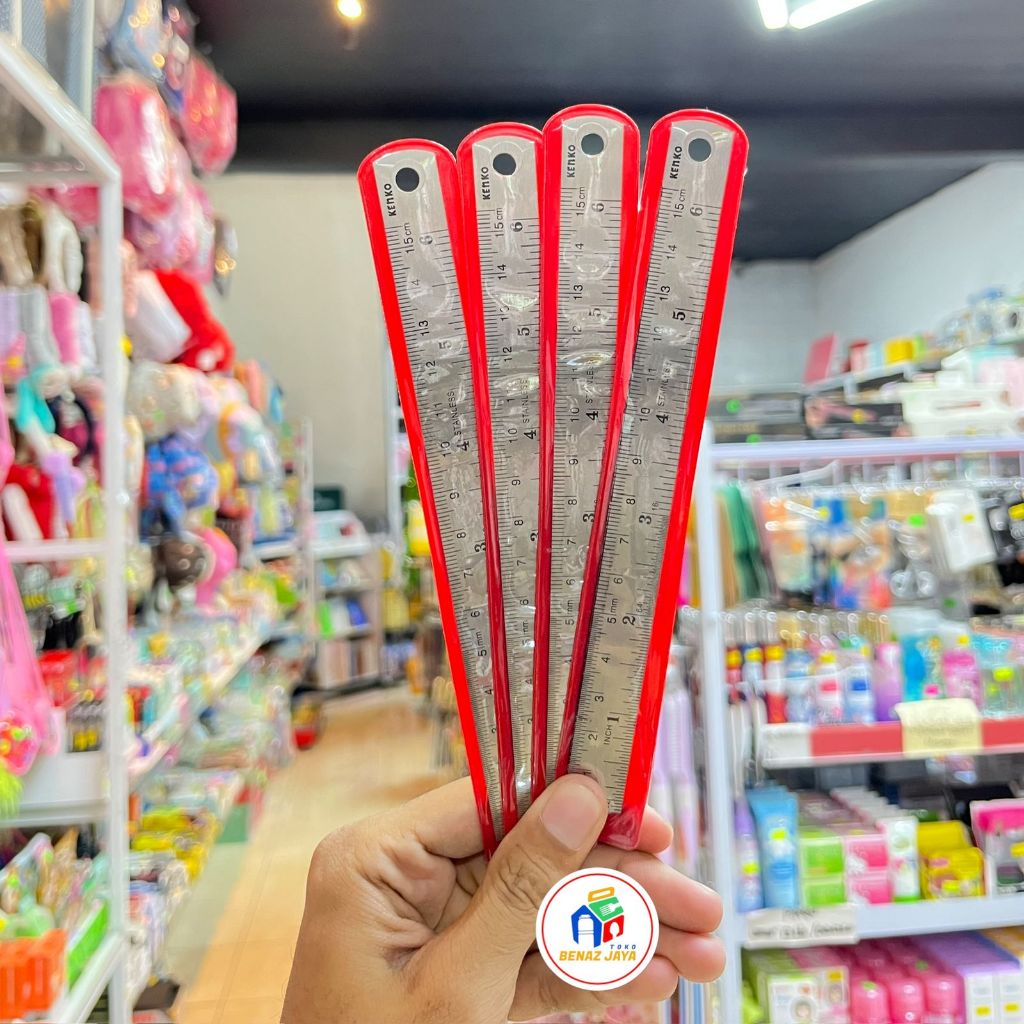Penggaris Besi Kenko Awet 15 CM