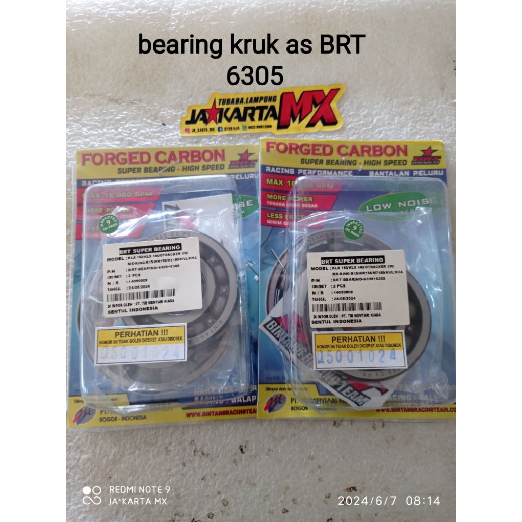 bearing kruk as KLX BRT