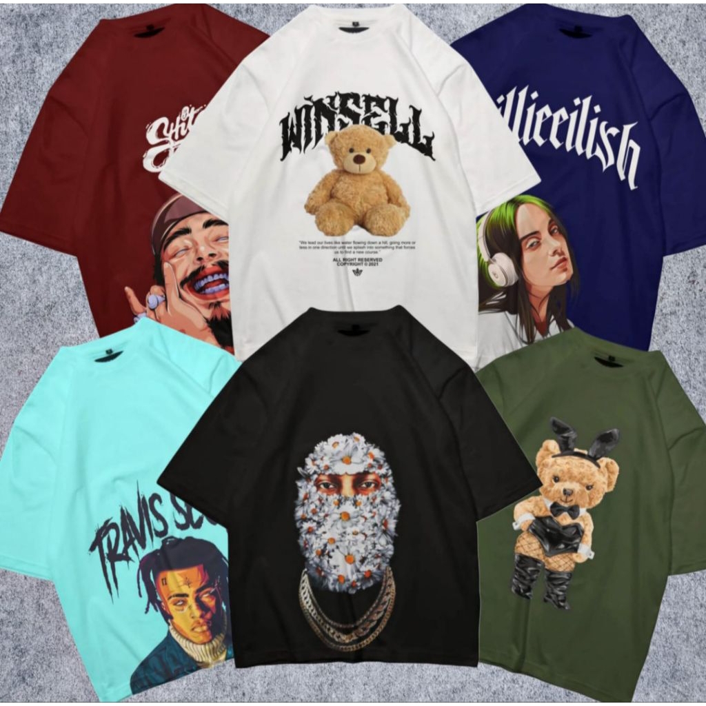 baju distro trend pria dewasa harga Murmer bisa COD