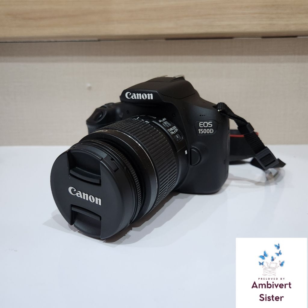 [ PRELOVED ] Kamera DSLR Second Canon EOS 1500D 1500 D EF - S 18 - 55 IS II Kit Canon Lengkap dengan