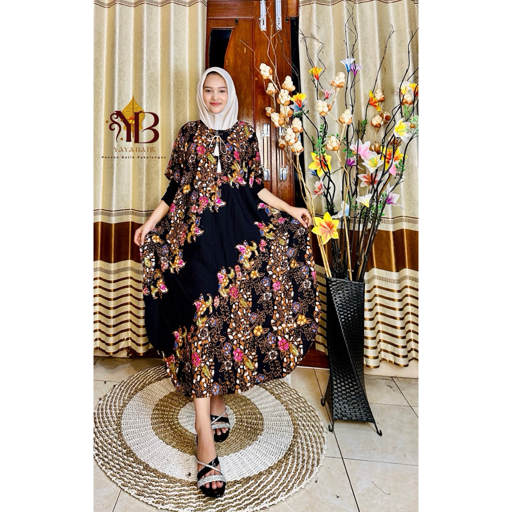 YayaBatikDasterLowoTulis.PesonaBatikPekalongan.BestQualityDress.BahanRayonPremium.BusuiFriendly
