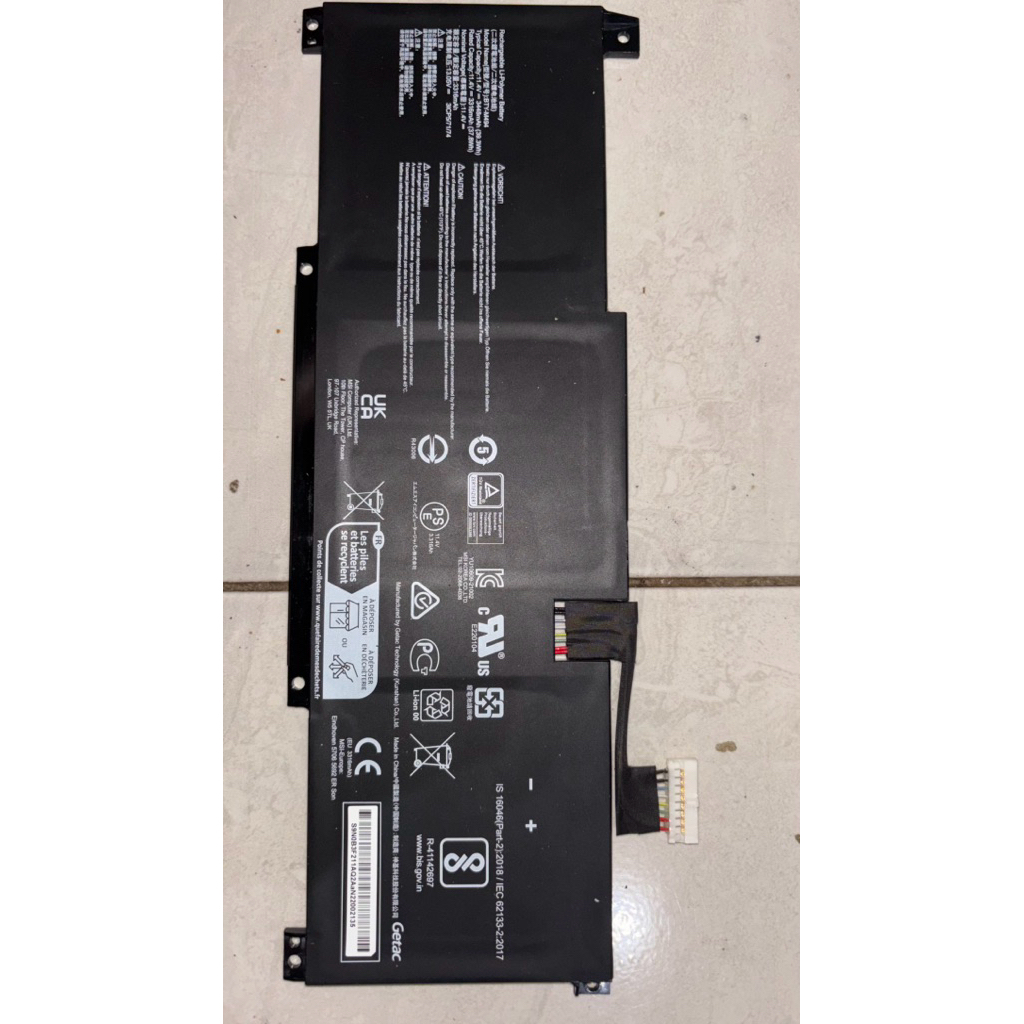 baterai laptop msi m14 seri m494 bekas