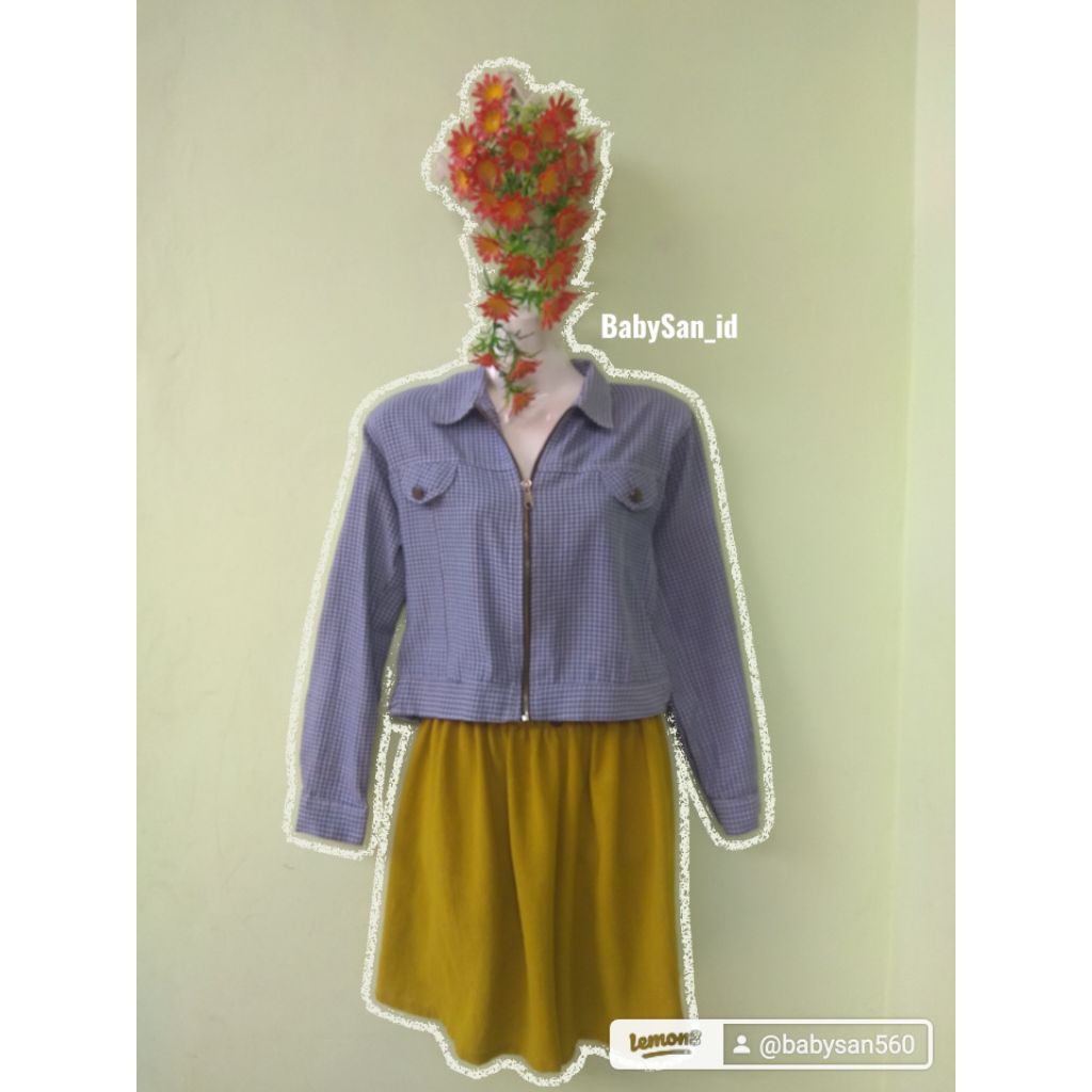 Outer Kemeja Kotak2 Biru