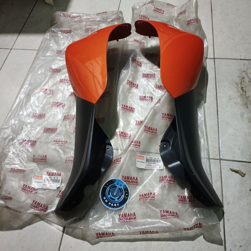 Sayap leksil legshield depan luar Jupiter z lama 2000-2003 warna orange kode 5LL original YGP