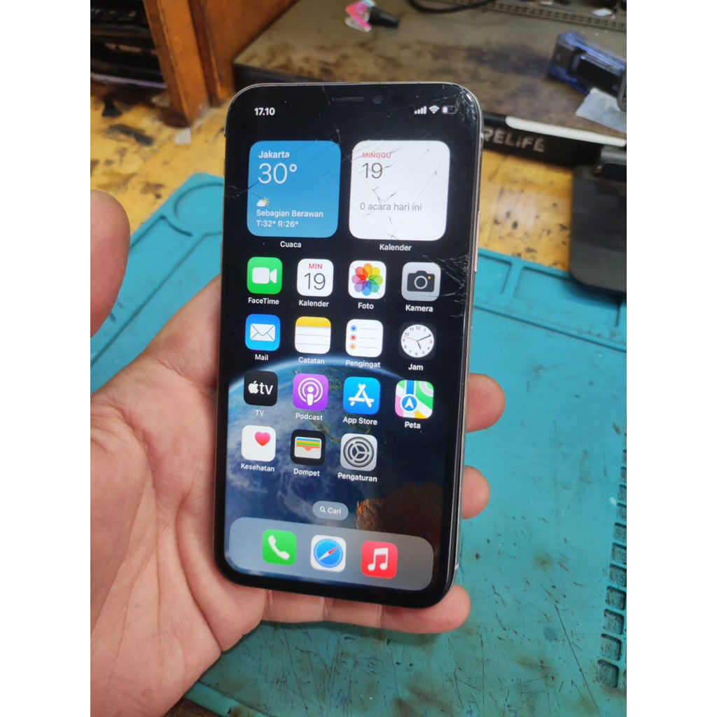 IPHONE X,BYPASS CELL FISIK SESUAI FOTO