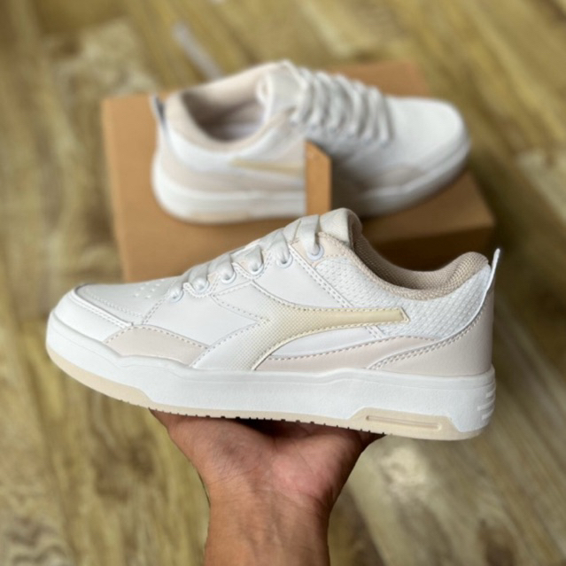 DISKON SEPATU DIADORA NIXON BEIGE WHITE SIZE 37 38 40 CASUAL SNEAKERS WANITA BNIB MURAH SALE RESMI