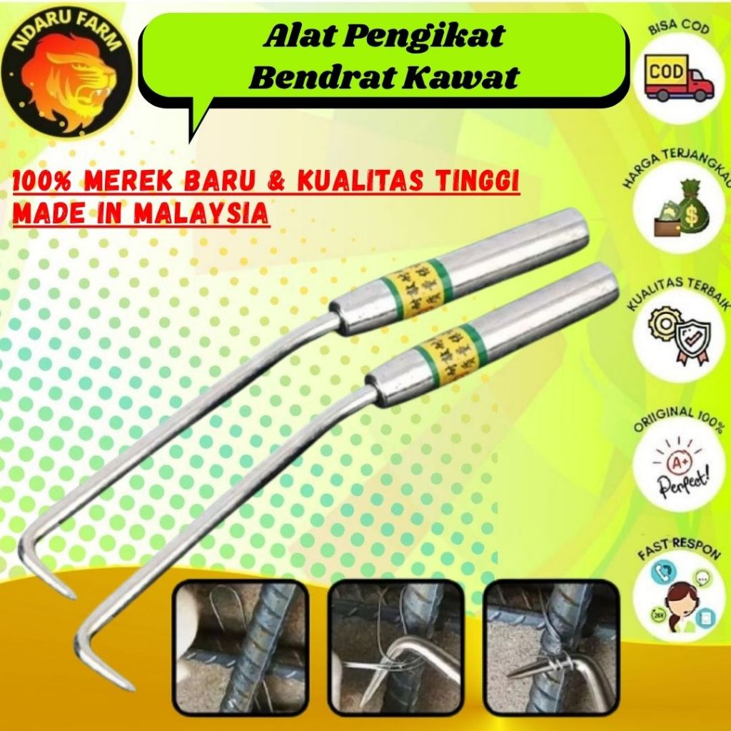 Alat Pengikat Bendrat Kawat Besi Beton Bendrat Kateha Pengunci Aman NDARUFARM