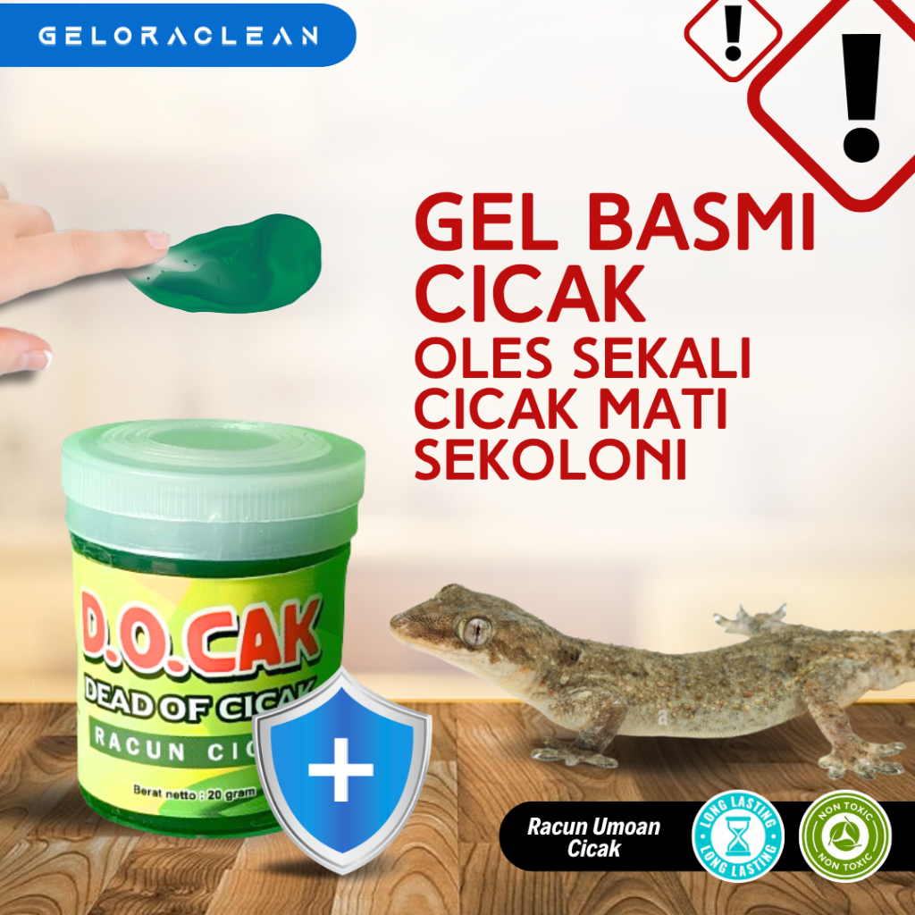 GEL RACUN CICAK 20G SOLUSI ANTI CICAK PEMBASMI CICAK AMPUH SEKALI JILAT CICAK MATI DITEMPAT ASLI