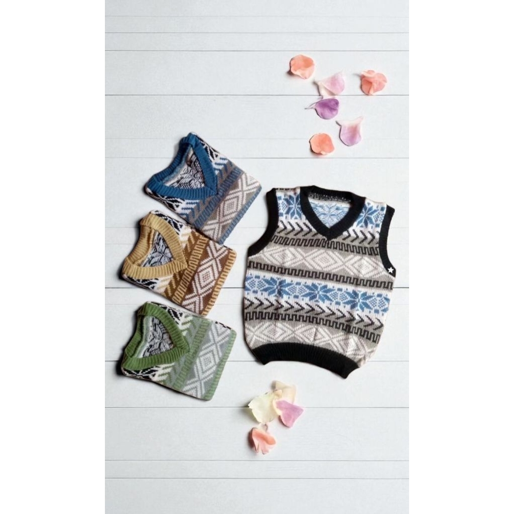 VEST / ROMPI RAJUT ANAK LAKI-LAKI DAN PEREMPUAN USIA 1-4 TAHUN
