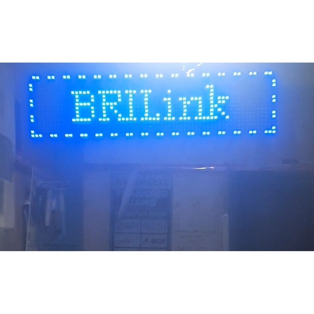Jasa Pembuatan Running text konter brilink toko dll