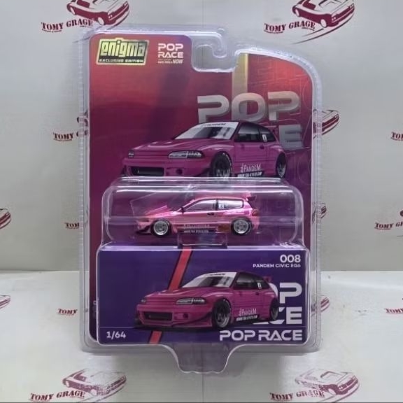 Pop Race Pandem Honda Civic EG6 Chrome Pink Blister CHASE
