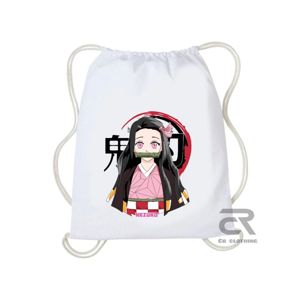 Tas Anak String Bag Karakter Anime Demon Slayer