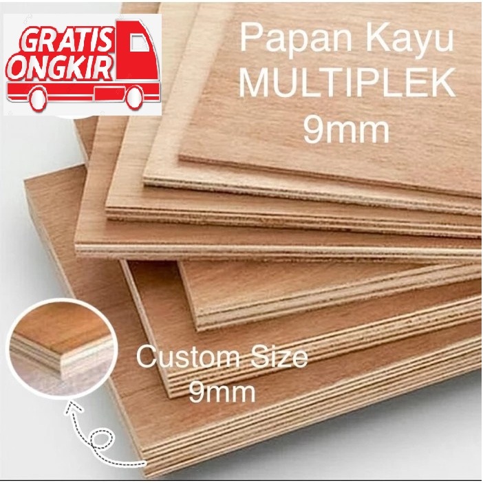 Triplek 9mm Custom Harga /cm2. Multiplek / Plywood Custom 9mm