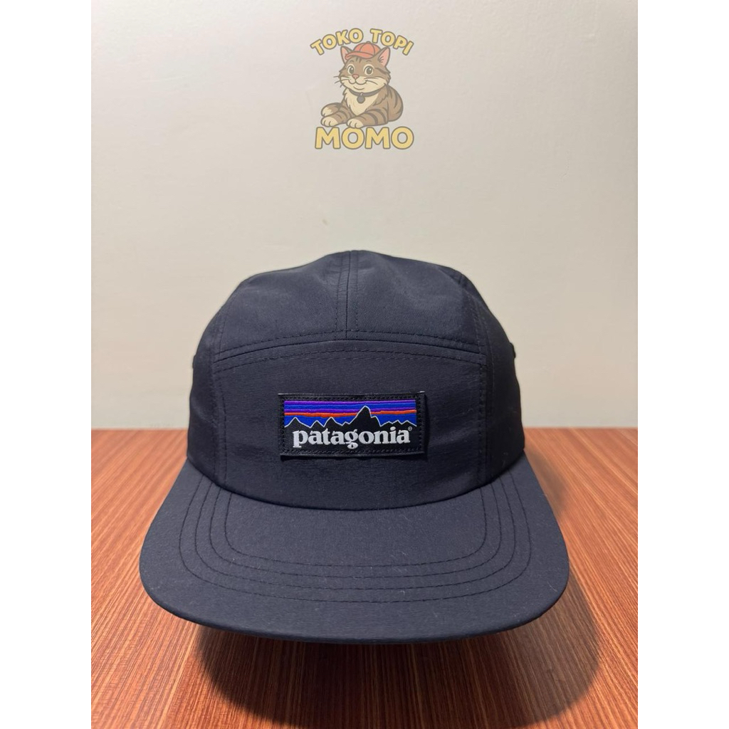 Topi Five Panel Patagonia Hitam