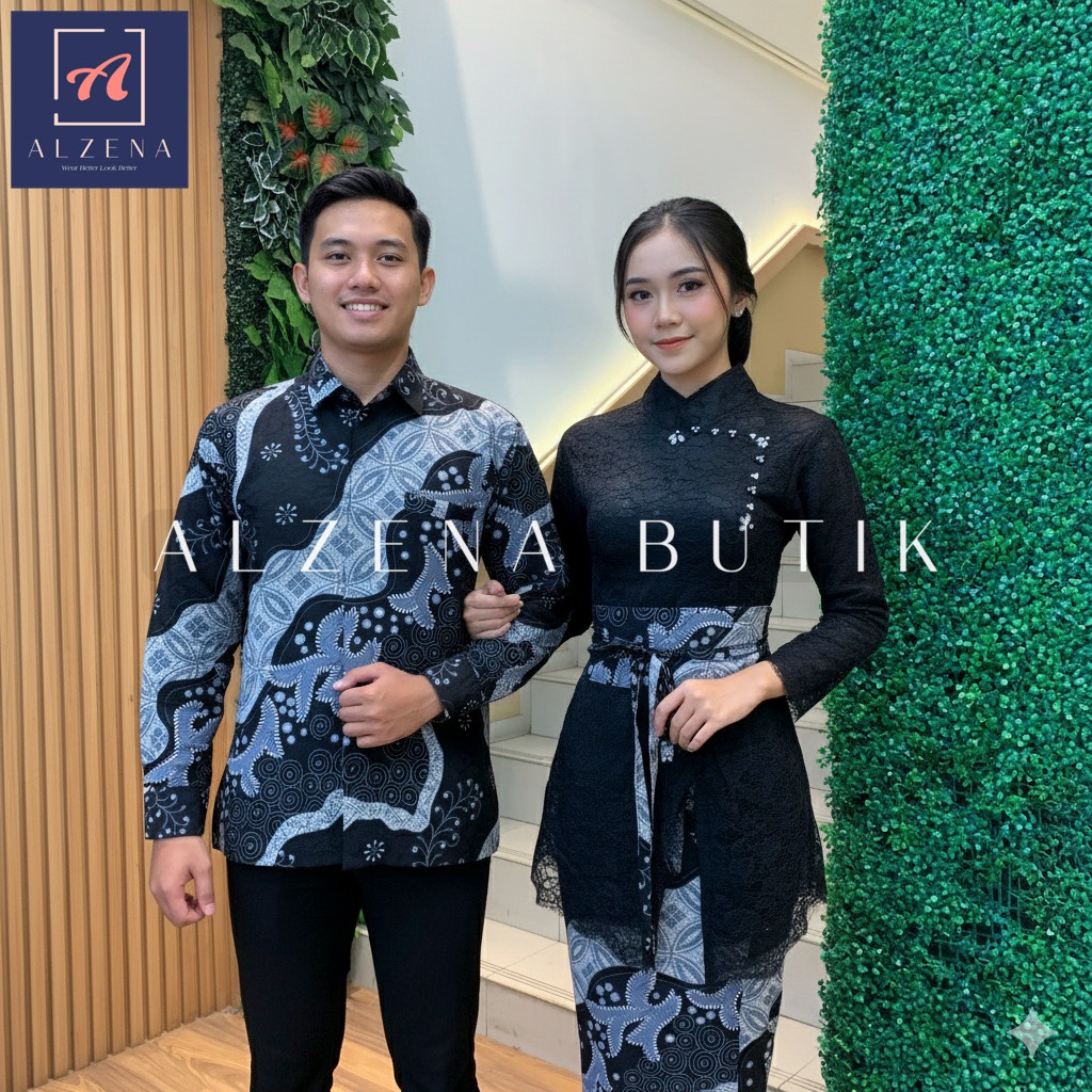 KEBAYA JANGGAN / KEBAYA SET / KEBAYA COUPLE - BATIK DOBBY