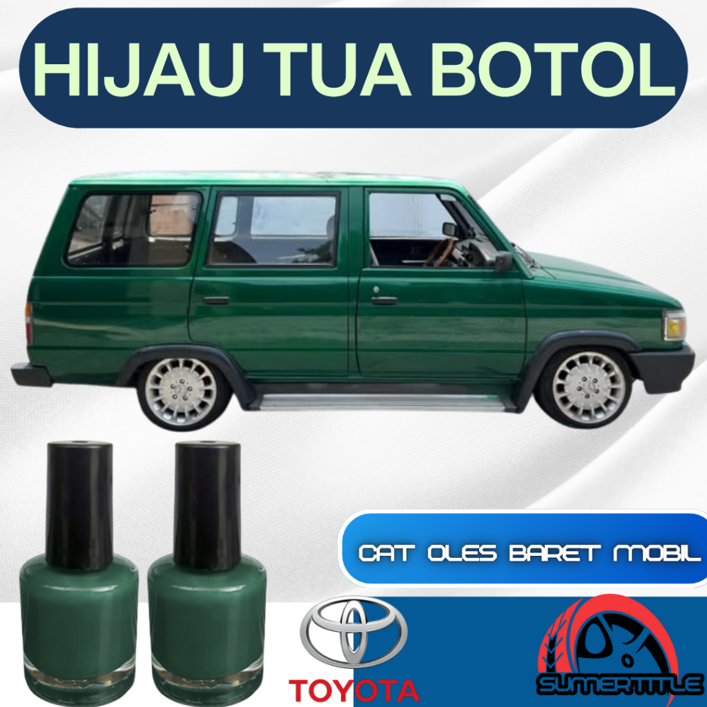 Cat Oles Hijau Tua Metalik Dark Green Metallic Pengilang Baret Lecet Mobil Praktis Scratch Remover