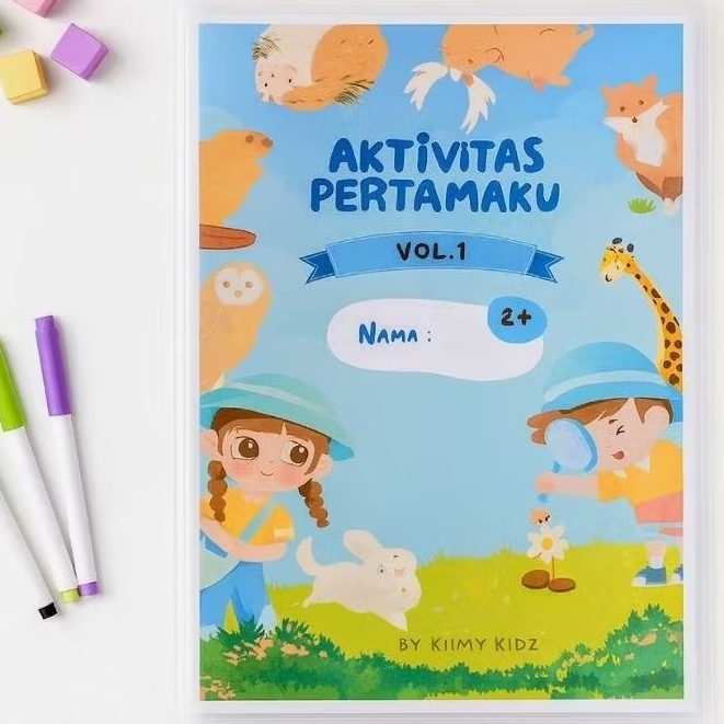 Buku Aktivitas Pertamaku Vol.1-Animal fun, cocok untuk anak umur 2 tahun ke atas, PAUD dan Pra TK, F