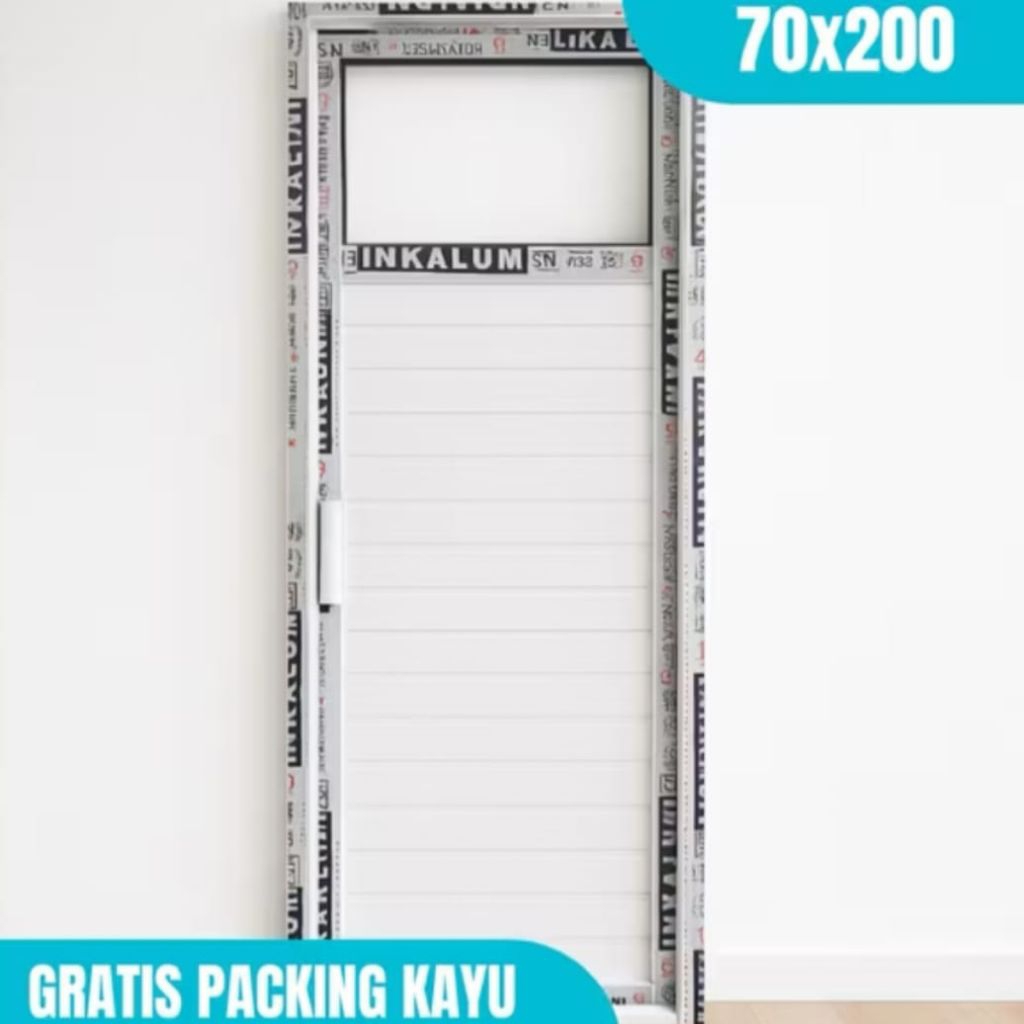 pintu kamar mandi aluminium ukuran 70x200
