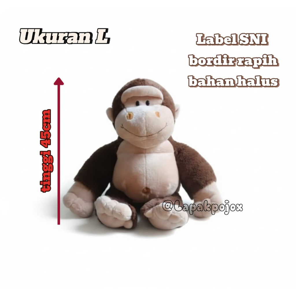 Boneka Monyet Animal Rico Size L by Seulgi