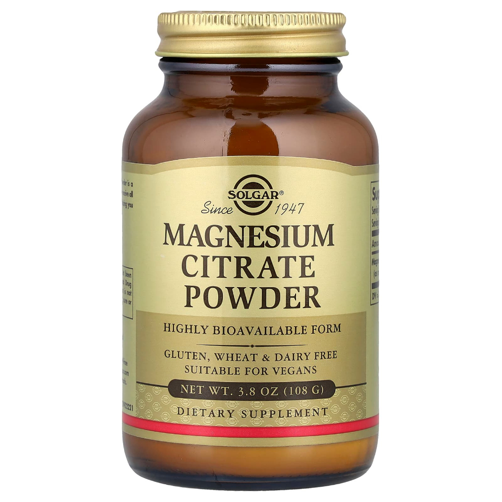Solgar Magnesium Citrate Powder 108 g