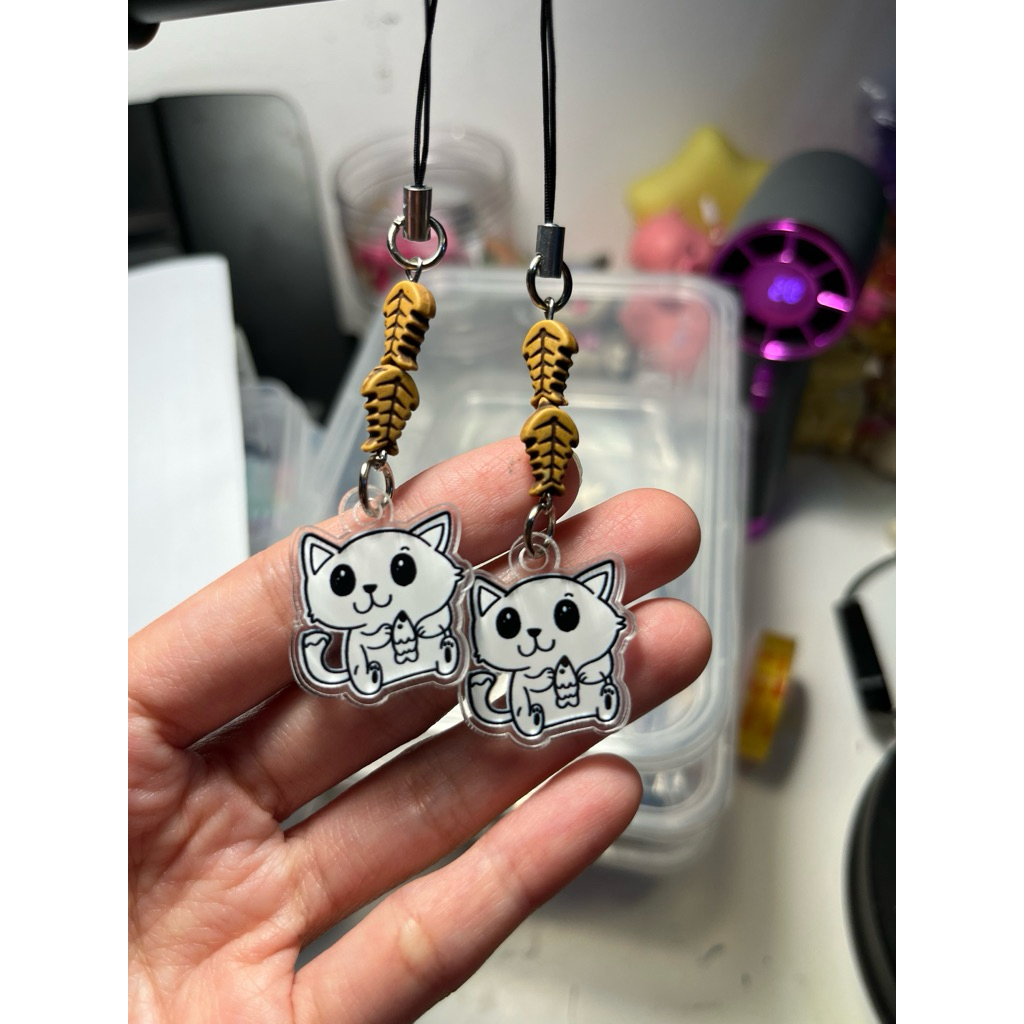[meowgicleia] Strap Phone / Gantungan HP Kucing