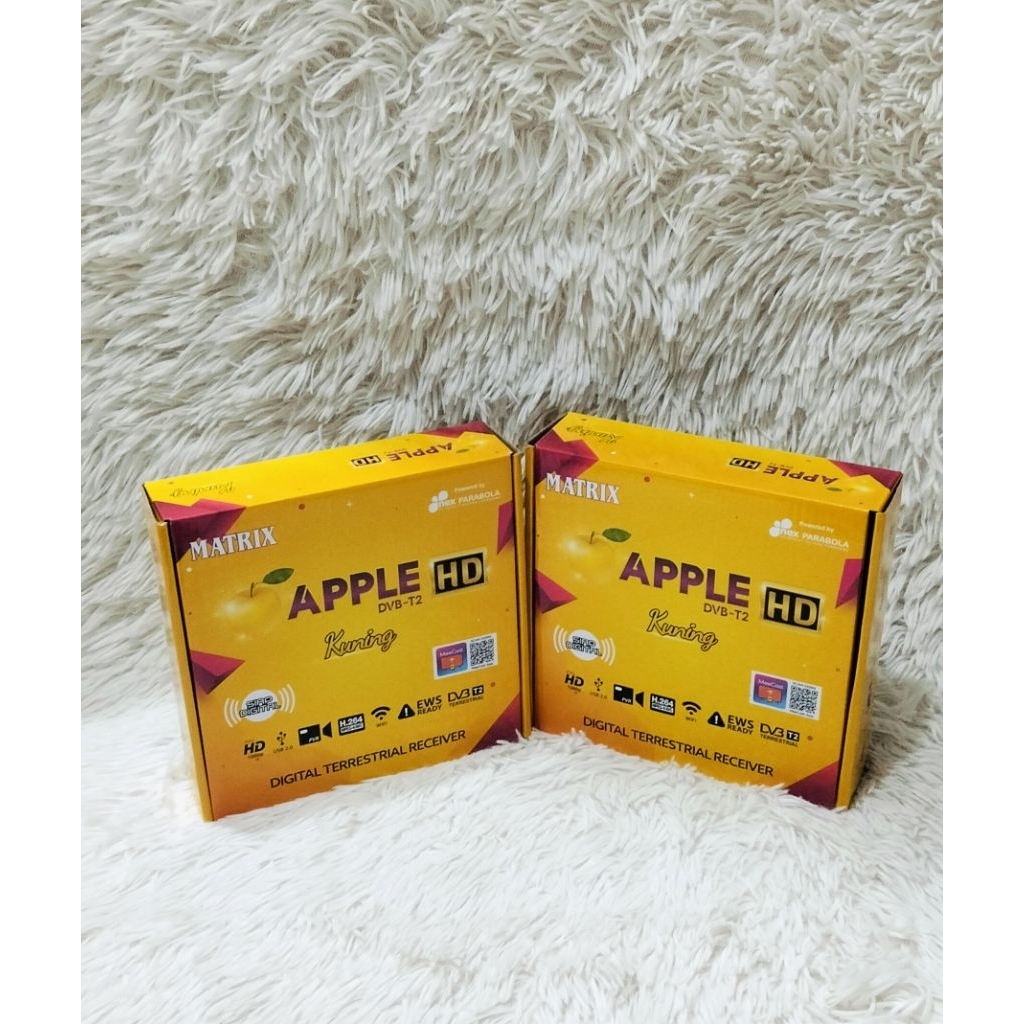 Set Top Box MATRIX Apple Kuning HD DVBT2 100% ORI