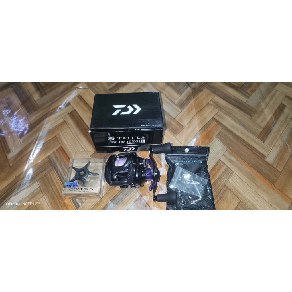 Daiwa Tatula 103XHL & Aksesoris Gomexus